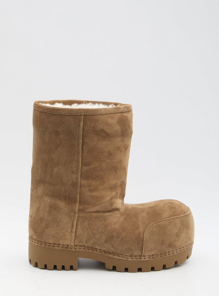 Balenciaga Alaska Fur Low Boots - Ellie Belle