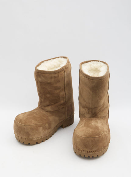 Balenciaga Alaska Fur Low Boots - Ellie Belle