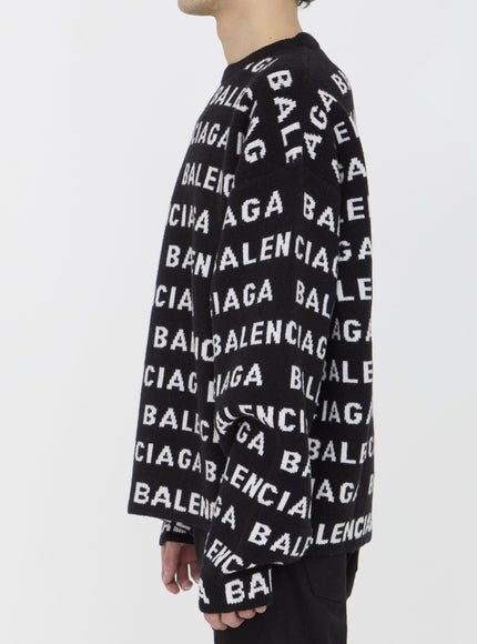 Balenciaga Allover Logo Sweater - Ellie Belle