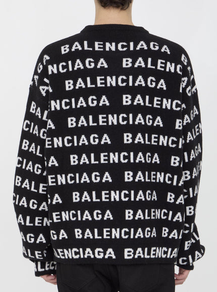 Balenciaga Allover Logo Sweater - Ellie Belle