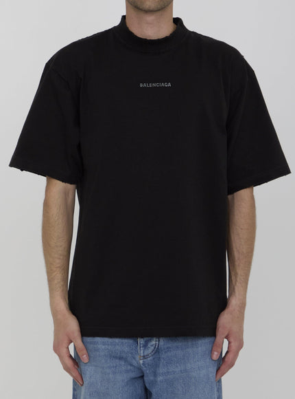 Balenciaga Back Logo T-shirt In Black - Ellie Belle