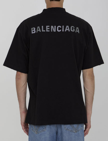 Balenciaga Back Logo T-shirt In Black - Ellie Belle