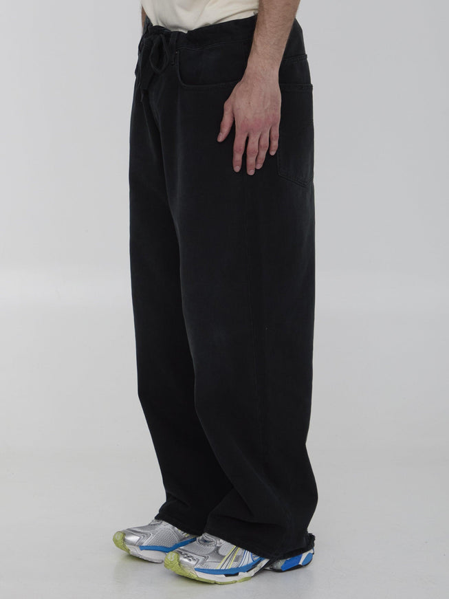 Balenciaga Baggy Jeans In Black - Ellie Belle