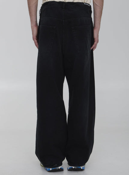 Balenciaga Baggy Jeans In Black - Ellie Belle