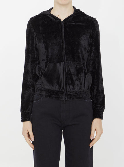 Balenciaga Bb Paris Strass Fitted Hoodie - Ellie Belle