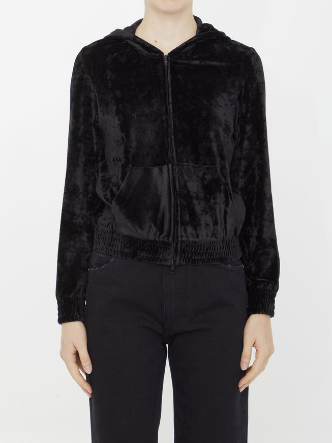 Balenciaga Bb Paris Strass Fitted Hoodie - Ellie Belle