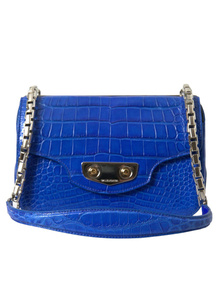 Balenciaga Blue Alligator Leather Neo Classic Mini Bag - Ellie Belle