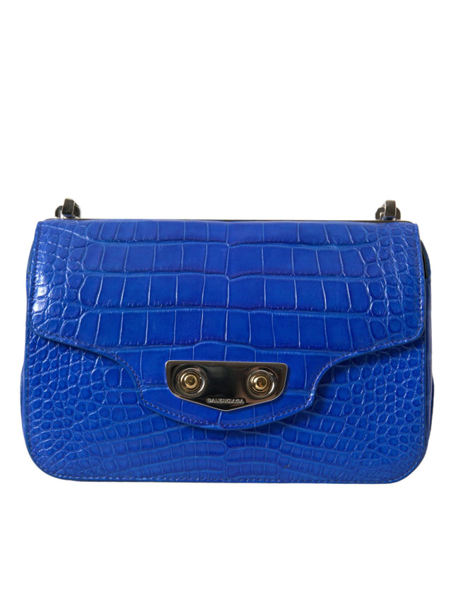 Balenciaga Blue Alligator Leather Neo Classic Mini Bag - Ellie Belle