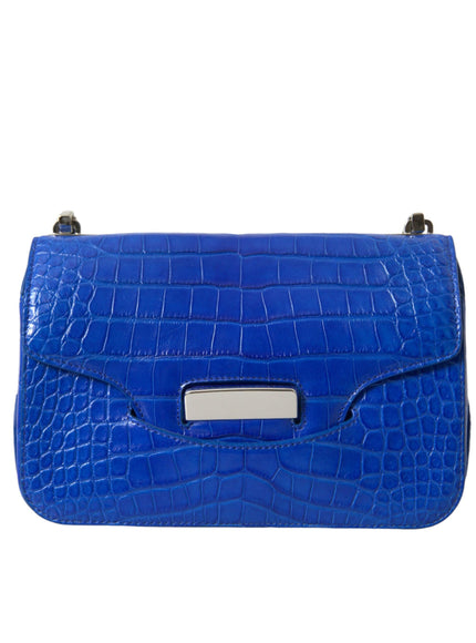 Balenciaga Blue Alligator Leather Neo Classic Mini Bag - Ellie Belle