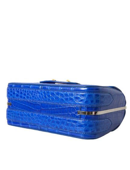 Balenciaga Blue Alligator Leather Neo Classic Mini Bag - Ellie Belle