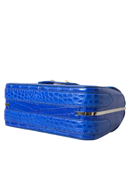 Balenciaga Blue Alligator Leather Neo Classic Mini Bag - Ellie Belle