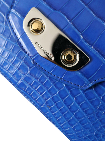 Balenciaga Blue Alligator Leather Neo Classic Mini Bag - Ellie Belle