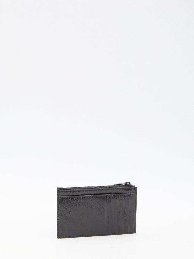 Balenciaga Crush Cardholder In Black - Ellie Belle