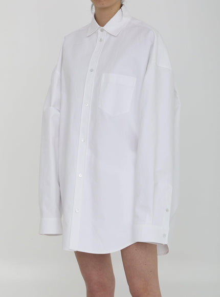 Balenciaga Drop Shoulder Cotton Outerwear Shirt - Ellie Belle