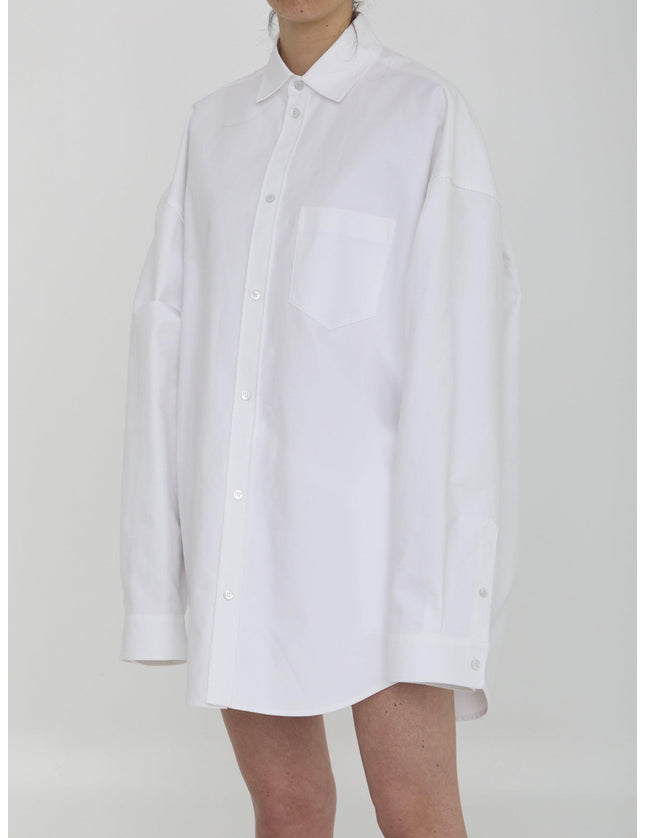 Balenciaga Drop Shoulder Cotton Outerwear Shirt - Ellie Belle