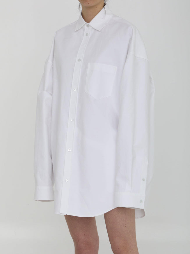 Balenciaga Drop Shoulder Cotton Outerwear Shirt - Ellie Belle