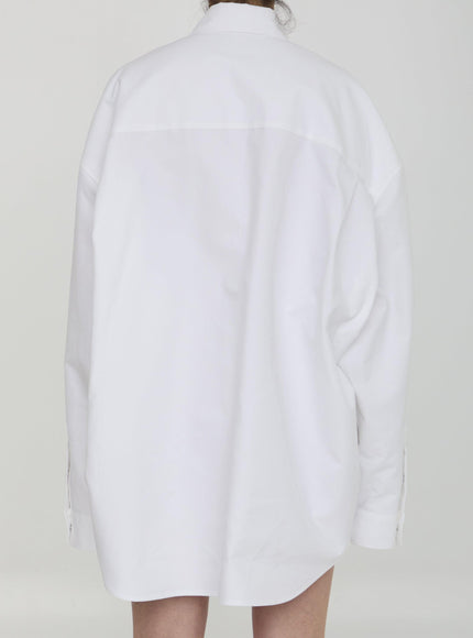 Balenciaga Drop Shoulder Cotton Outerwear Shirt - Ellie Belle