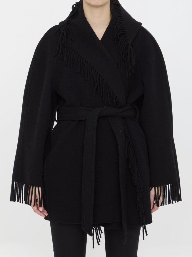 Balenciaga Fringe Coat - Ellie Belle