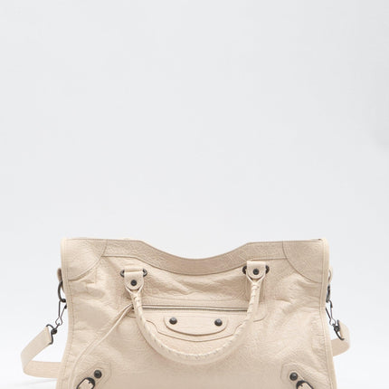 Balenciaga Le City Medium Bag in Beige - Ellie Belle