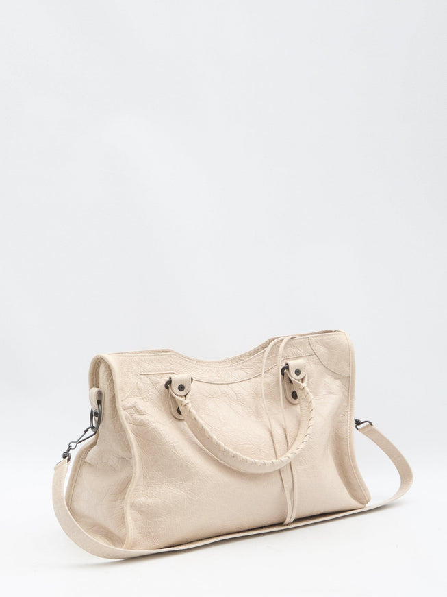 Balenciaga Le City Medium Bag in Beige - Ellie Belle