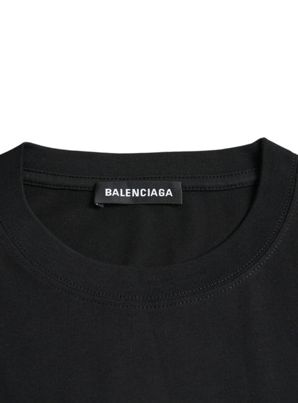 Balenciaga Logo Print Black T-shirt - Ellie Belle