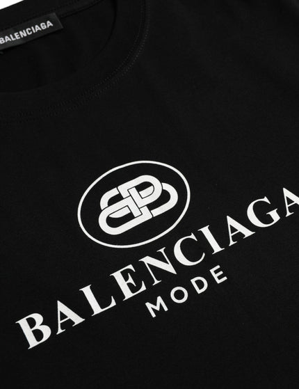 Balenciaga Logo Print Black T-shirt - Ellie Belle