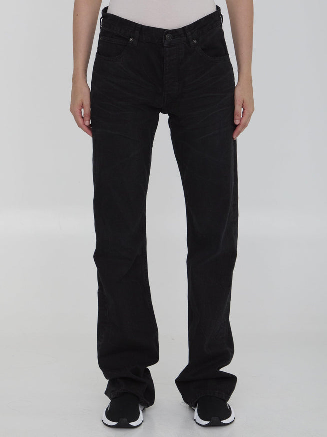 Balenciaga Low Waist Straight Jeans - Ellie Belle