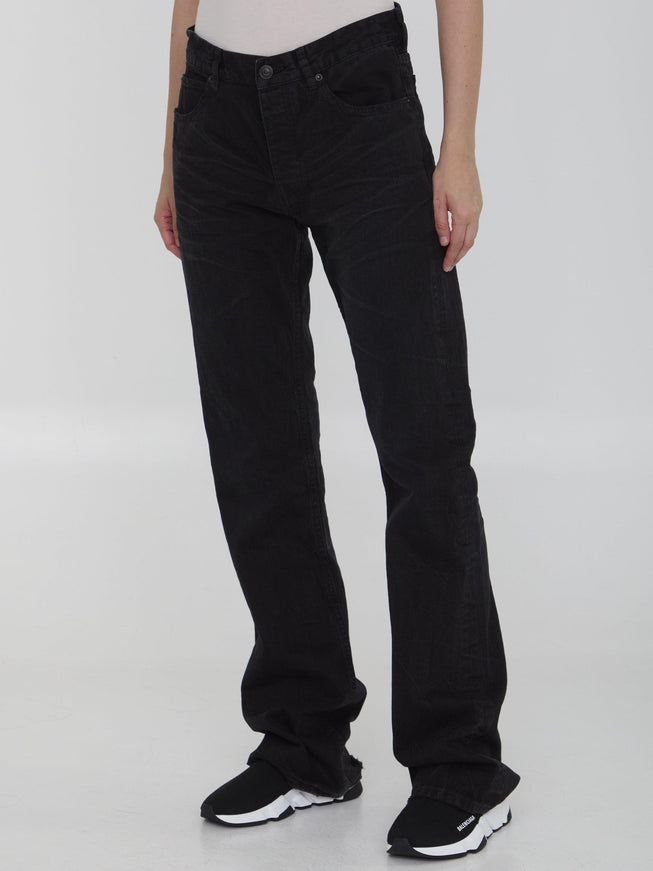 Balenciaga Low Waist Straight Jeans - Ellie Belle