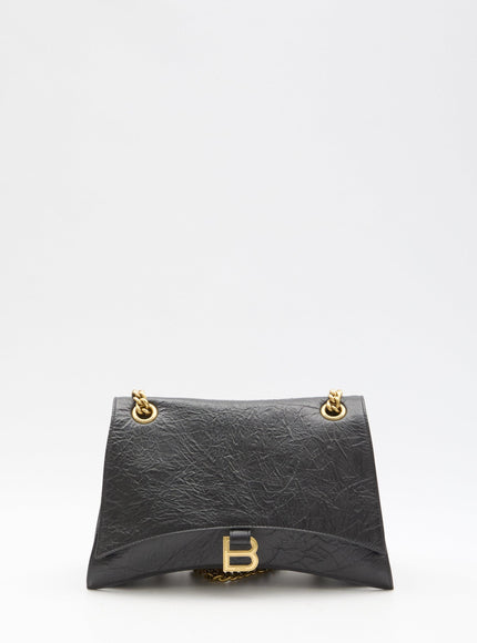 Balenciaga Medium Crush Bag In Black - Ellie Belle