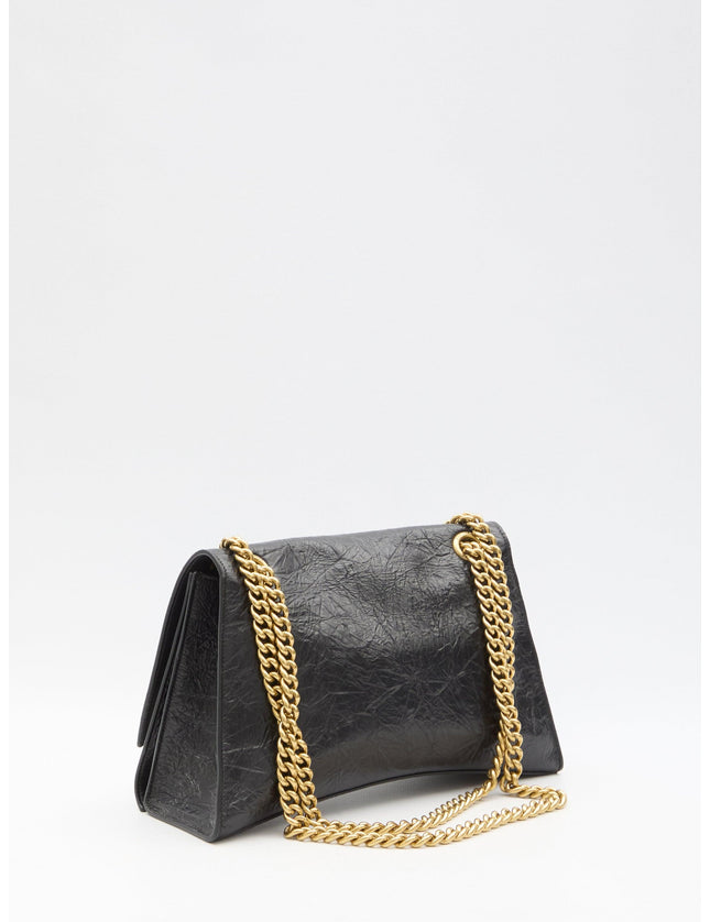Balenciaga Medium Crush Bag In Black - Ellie Belle