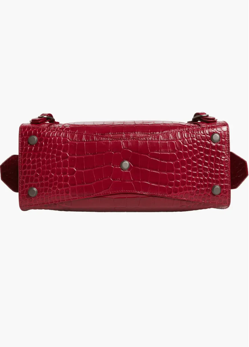 Balenciaga Neo Classic City Croc Embossed Leather Bag Balenciaga Neo Classic City Croc Embossed Leather Bag