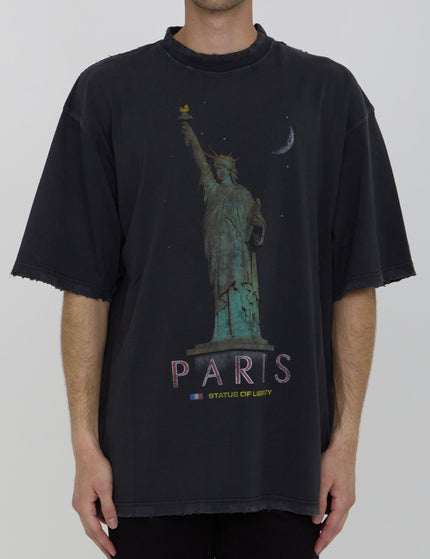 Balenciaga Paris Liberty T-shirt In Black - Ellie Belle