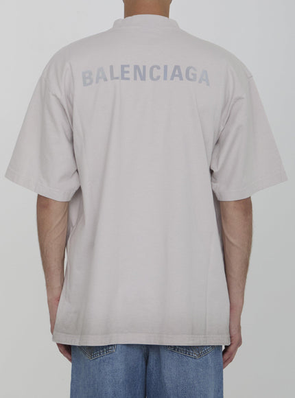 Balenciaga Short Sleeve Logo Crew T-shirt - Ellie Belle