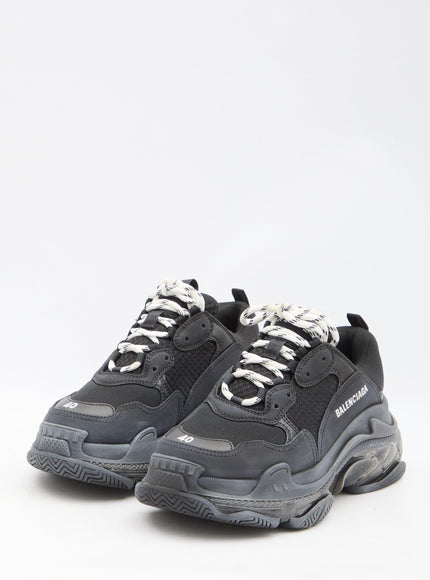 Balenciaga Triple S Clear Sole Sneakers in Black - Ellie Belle