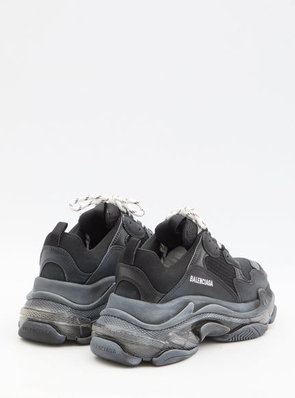 Balenciaga Triple S Clear Sole Sneakers in Black - Ellie Belle