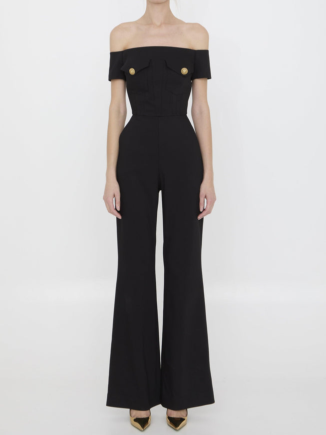 Balmain Crêpe Jumpsuit - Ellie Belle