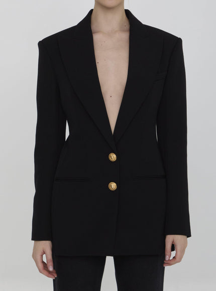 Balmain Double-breasted Jacket In Wool - Ellie Belle