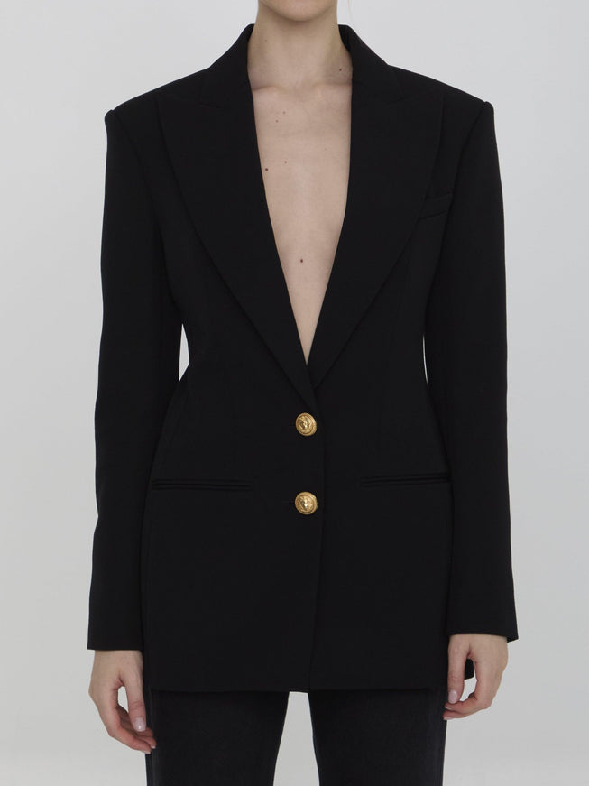 Balmain Double-breasted Jacket In Wool - Ellie Belle