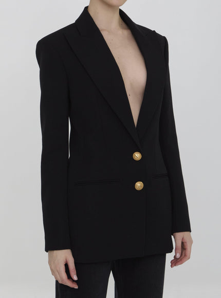 Balmain Double-breasted Jacket In Wool - Ellie Belle