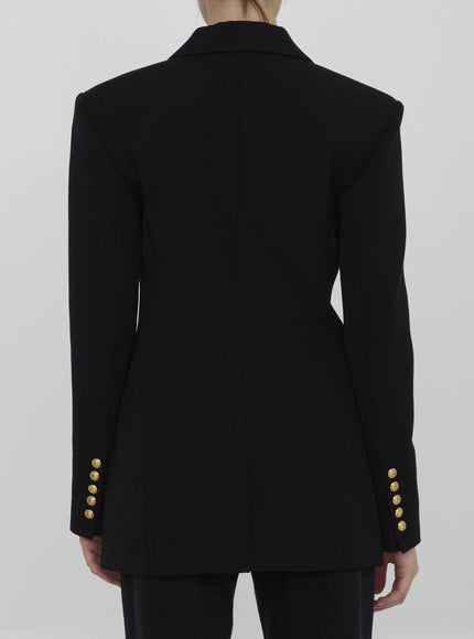 Balmain Double-breasted Jacket In Wool - Ellie Belle