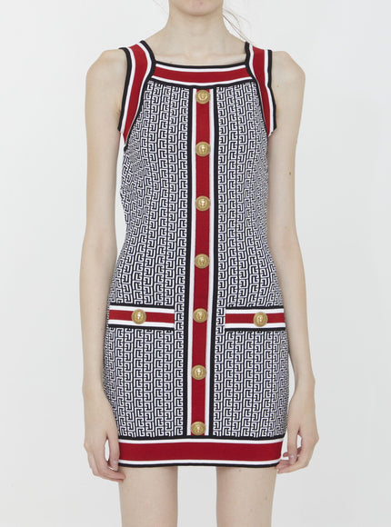 Balmain Monogram Knit Dress - Ellie Belle