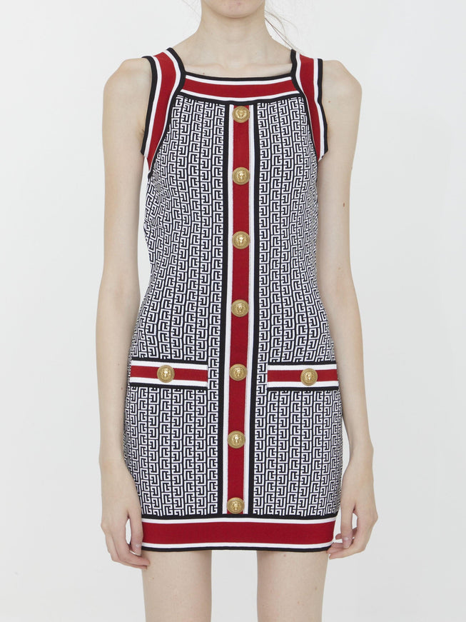 Balmain Monogram Knit Dress - Ellie Belle