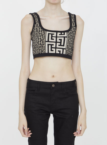 Balmain Monogram Knit Top - Ellie Belle