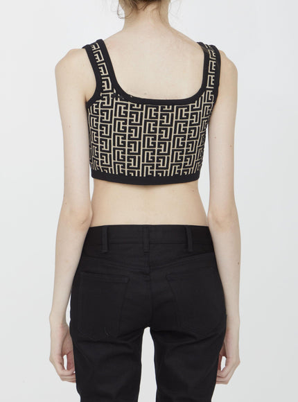 Balmain Monogram Knit Top - Ellie Belle