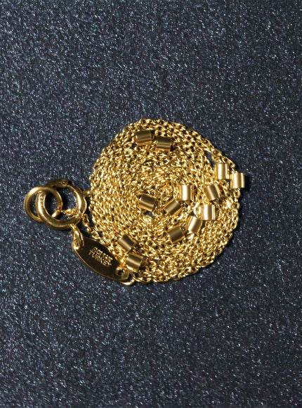 Bead Links Pendant Chain in 14k Yellow Gold (1.50 mm) - Ellie Belle