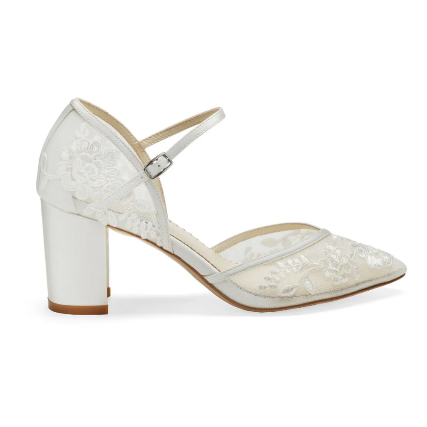 Bella Belle Chelsea Ivory Floral Lace Wedding Shoes