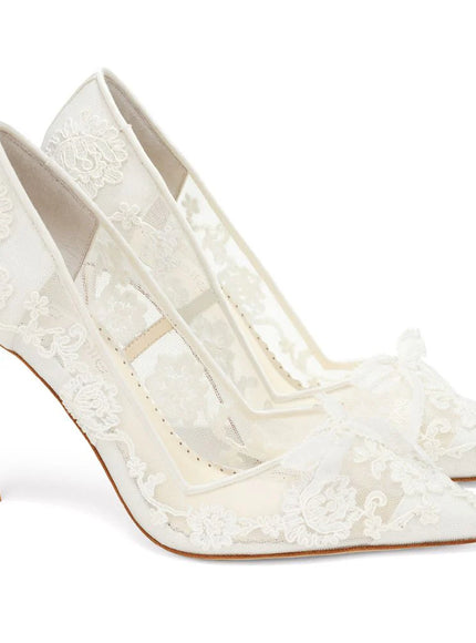 Bella Belle Sophia Ivory Lace Bridal Pumps – 4-Inch Heels