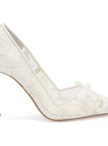 Bella Belle Sophia Ivory Lace Bridal Pumps – 4-Inch Heels