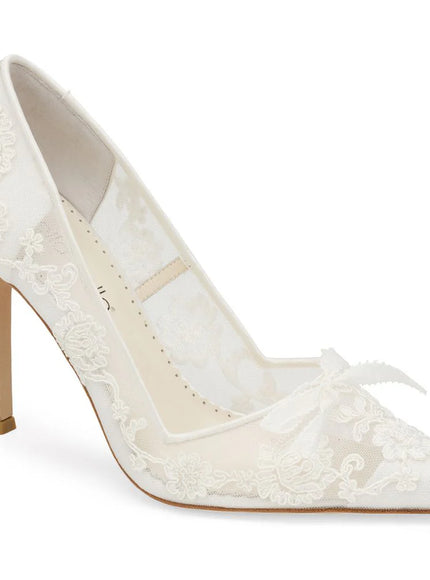 Bella Belle Sophia Ivory Lace Bridal Pumps – 4-Inch Heels