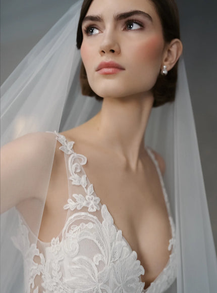 Anne Barge Benson Embroidered Lace Wedding Gown